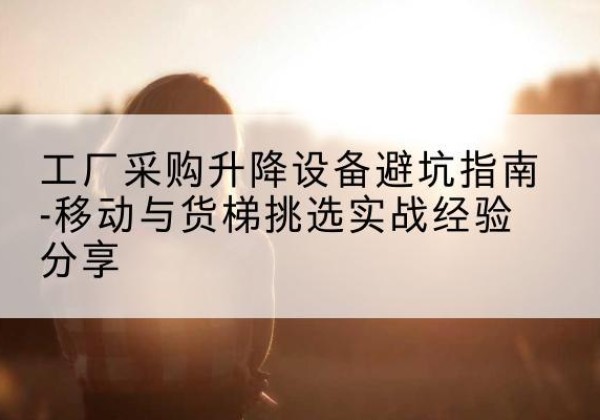 大兴区移动式升降机怎么选-工厂采购升降设备避坑指南-移动与货梯挑选实战经验分享